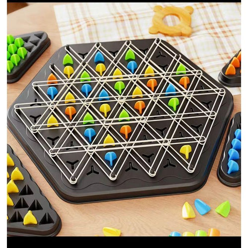 Chain Triangle Geometric Board Games for Family Night