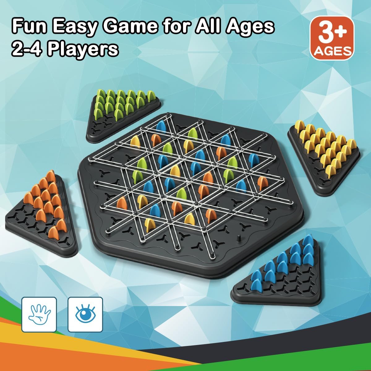 Chain Triangle Geometric Board Games for Family Night