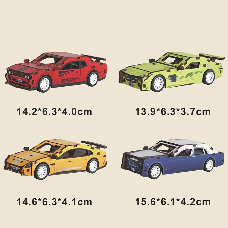 Car Puzzle Wooden Sports Car