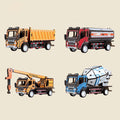 Car Puzzle Wooden Mixer Dump Truck Crane