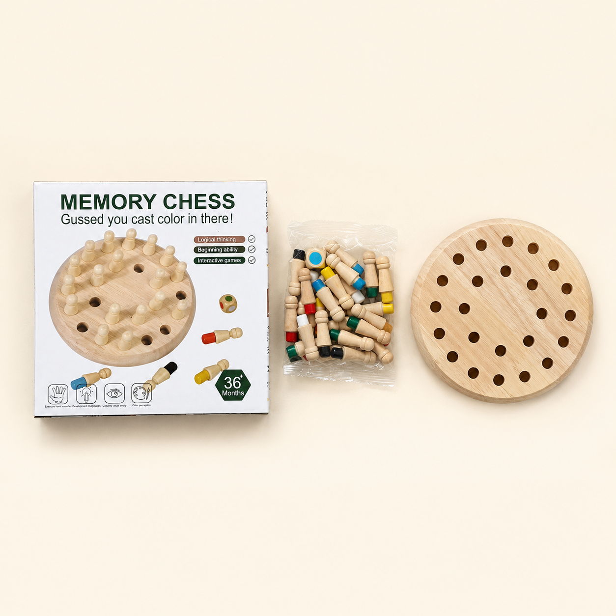 Memory Chess Wooden